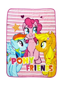 Buy My Little Pony  Design Coral Fleece Blanket polyester Multicolour 130x170cm in UAE