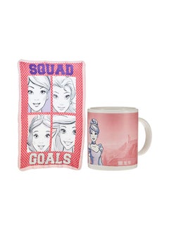 Buy Princess Can Shape Mug With  Polar Fleece Blanket Polyester Pink 100x150cm in Saudi Arabia