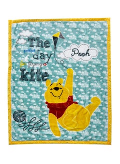 Buy Winnie The Poo  Design Blanket polyester Multicolour 105x135cm in UAE