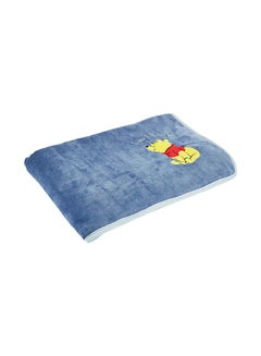 Buy Winnie The Poo  Design Velvet Blanket polyester Blue 76x102cm in UAE