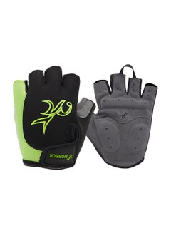 Buy 2-Piece Half Finger Cycling Glove in Saudi Arabia