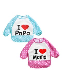 Buy 2-piece Waterproof, Phthalates Free Peva Sleeved Bibs With High-quality Material in UAE