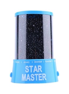 Buy LED Star Projection Night Light Black/White/Blue 11 x 12.5cm in Saudi Arabia