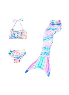 Buy 3-Piece Mermaid Swimsuit Set in UAE