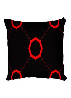 Buy Decorative Printed Pillow Cover Black in Egypt