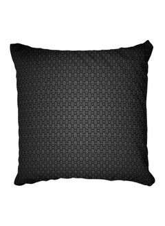 Buy Decorative Printed Pillow Cover Black in Egypt