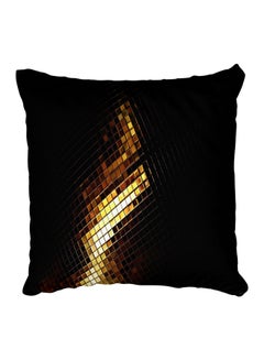 Buy Decorative Printed Pillow Cover Black in Egypt