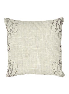 Buy Decorative Printed Pillow Cover Grey in Egypt