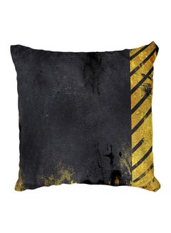 Buy Decorative Printed Pillow Cover Black/Gold in Egypt