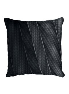 Buy Decorative Printed Pillow Cover Black in Egypt