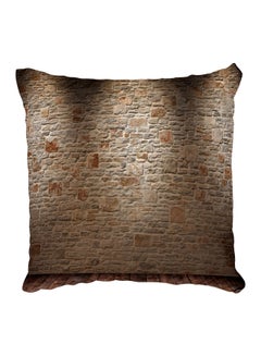 Buy Decorative Printed Pillow Cover Brown in Egypt