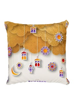 Buy Decorative Printed Pillow Cover Multicolour in Egypt