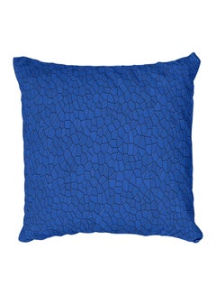 اشتري Decorative Printed Pillow Cover بوليستر أزرق في مصر