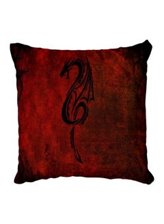 Buy Decorative Printed Pillow Cover Red in Egypt