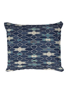 Buy Decorative Printed Pillow Cover polyester Blue in Egypt