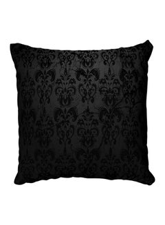 Buy Decorative Printed Pillow Cover Black in Egypt