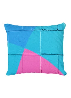 Buy Decorative Printed Pillow Cover Blue/Pink in Egypt