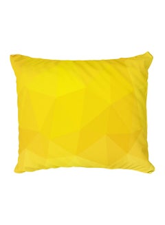 اشتري Decorative Printed Pillow Cover بوليستر أصفر في مصر