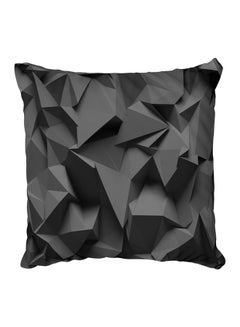 Buy Decorative Printed Pillow Cover Black in Egypt