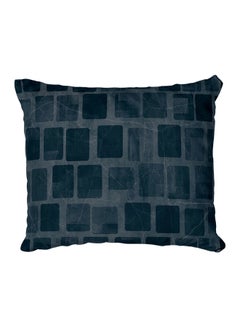 اشتري Decorative Printed Pillow Cover بوليستر أزرق في مصر