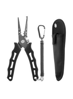 Buy Split Ring Fishing Pliers With Sheath And Lanyard 7.3inch in UAE