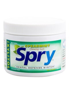 Buy 100-Piece Spearmint Flavour Spry Chewing Gum Set 108grams in UAE