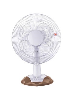 Buy Table Fan GF9616 White/Brown in Saudi Arabia