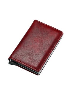 Buy Solid Design Bi Fold Wallet Burgundy in Saudi Arabia