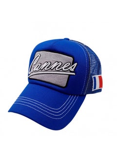 Buy Regular Fit Printed Cap Blue/Grey in UAE