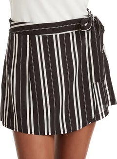 Buy Comfortable Striped Shorts Black/White in Saudi Arabia