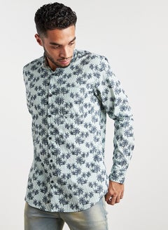 Buy Printed Long Sleeves Shirt Multicolour in Saudi Arabia