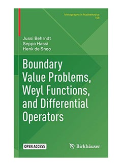 اشتري Boundary Value Problems, Weyl Functions, And Differential Operators Hardcover في الامارات