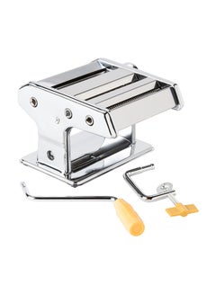 Buy Pasta Maker Machine Manual Noodles Roller Silver 35centimeter in Saudi Arabia