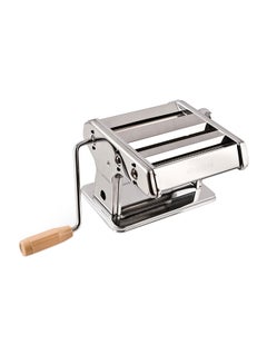 Buy Pasta Maker Machine Manual Noodles Roller Silver 35centimeter in Egypt