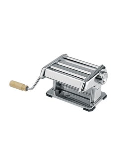 Buy Italy Pasta Maker And Noodles Roller Machine Silver 35centimeter in UAE