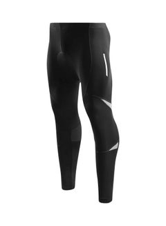 Buy Gel Padded Reflective Bicycle Tights Leggings L in Saudi Arabia