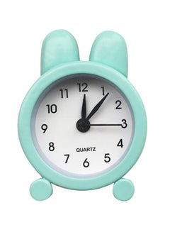 Buy Mini Compact Analog Alarm Clock Blue 7 x 5cm in Saudi Arabia