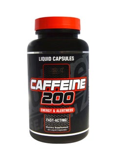 Buy Caffeine 200 Dietary Supplement - 60 Liquid Capsules in Saudi Arabia