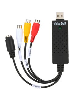 Buy USB 2.0 DVR Video CCTV Adapter Card Black in Saudi Arabia