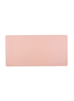 Buy PU Leather Desk Mat Pink/Grey in Saudi Arabia