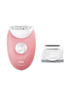 Buy Silk-Epil 3 Epilator White/Pink/Clear in UAE