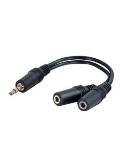 Buy Female To RCA Male Audio Adapter Cable Black/Silver in UAE