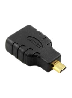 Buy HDMI A Female To HDMI Micro D Male Adapter Black in Egypt