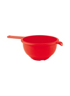 Buy Colander W/Handle Strainer Red in Saudi Arabia