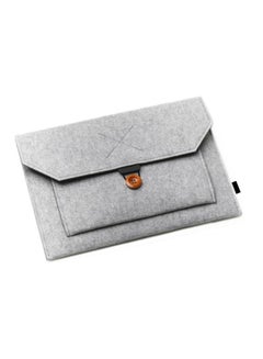 Buy Protective Sleeve For Apple MacBook 15-Inch Light Grey in UAE