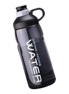 Buy Outdoor Large Capacity Water Bottle Black 2000ml in UAE