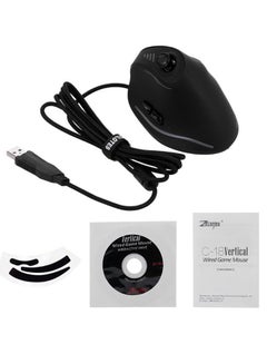 Buy Wired Vertical Gaming Mouse Black in UAE