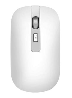 Buy Rechargeable Wireless Mouse White/Grey in Saudi Arabia