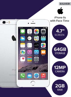 Apple Refurbished Iphone 6s With Facetime Silver 64gb 4g Lte Uae Dubai Abu Dhabi