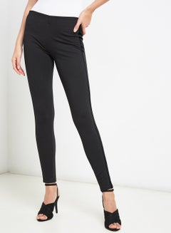 Buy Camille Velvet Leggings Black in UAE